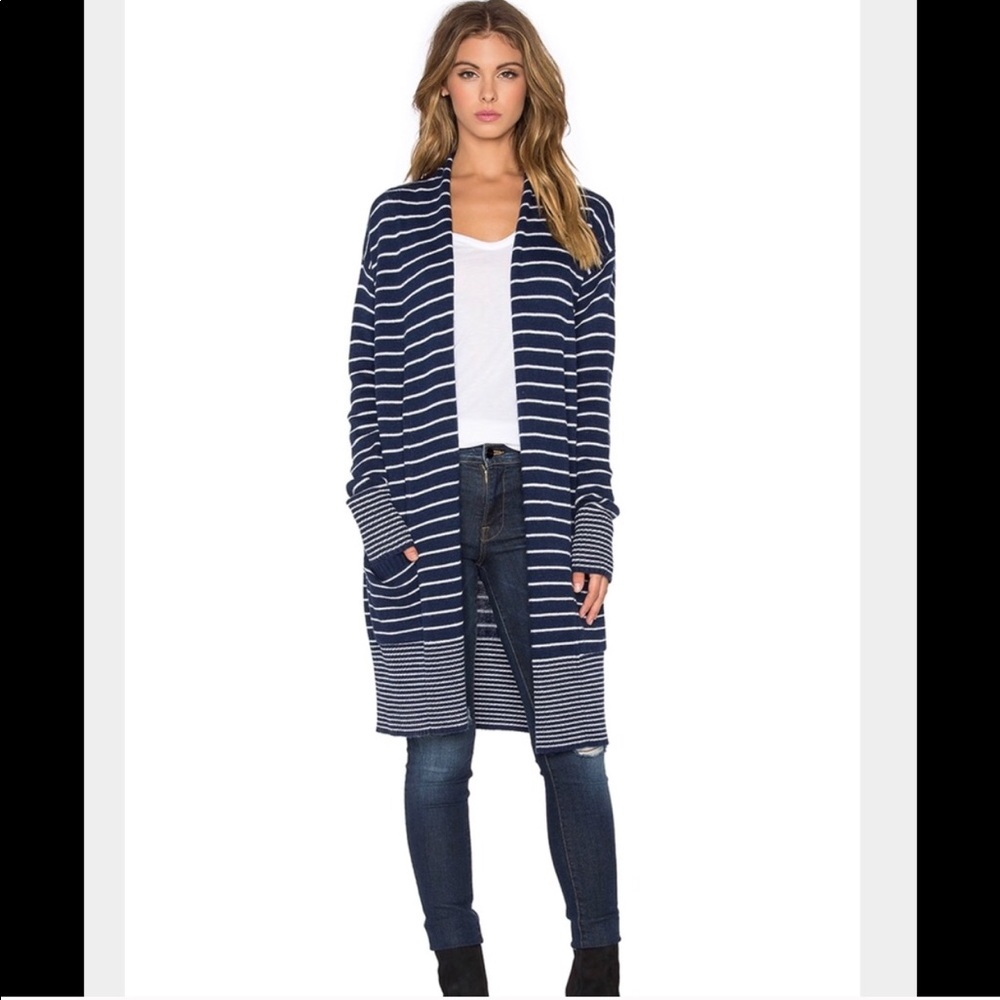 NWT Splendid Long striped cardigan